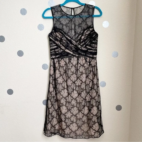 Carmen Marc Volvo A-Line Clover Lace Sleeveless Midi Dress - Picture 2 of 10